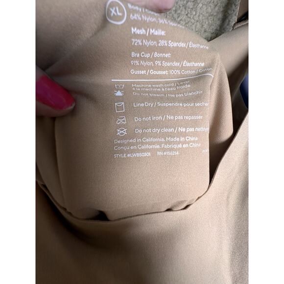 NWT HoneyLove PETITE Liftwear Cami Bodysuit Sand Shapewear Beige Compression XL‎ - Picture 14 of 15